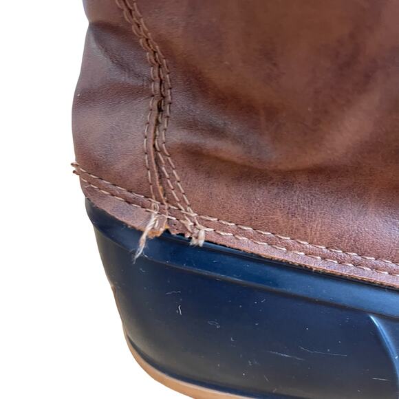 WEATHERPROOF VINTAGE ADAM Brown RAIN DUCK BOOT Mens Size 10 - Picture 7 of 11